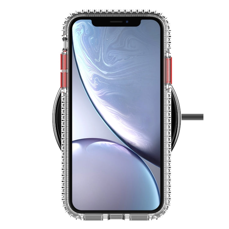 For iPhone XS Max 2 in 1 Ultra Clear Elf Shockproof PC + TPU Case with Removable Color Button