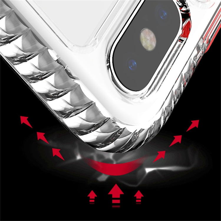 For iPhone XS Max 2 in 1 Ultra Clear Elf Shockproof PC + TPU Case with Removable Color Button