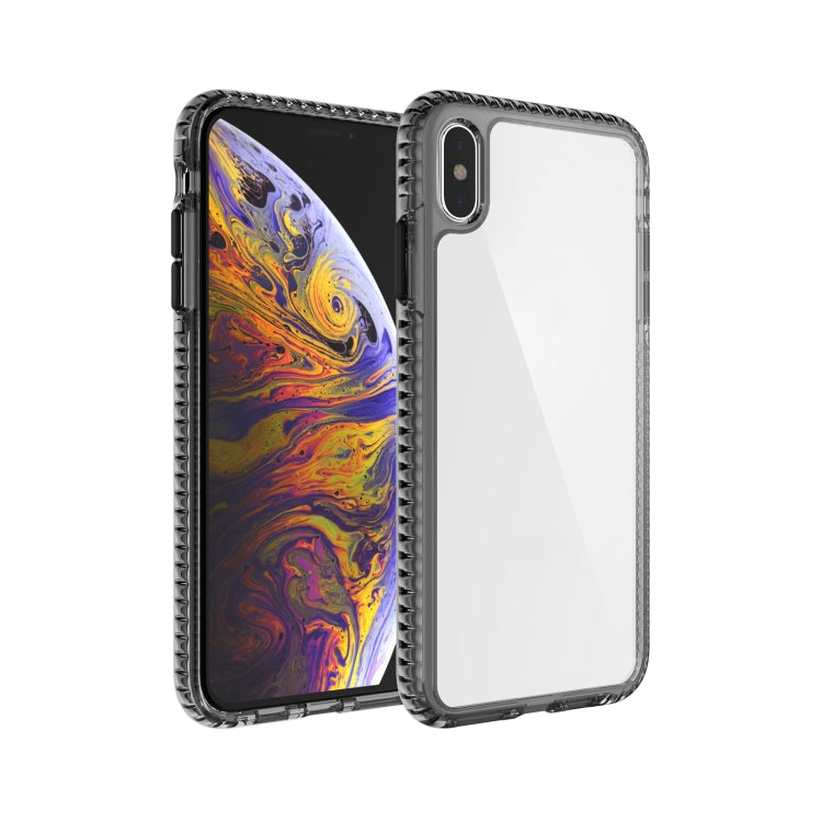 For iPhone X / XS 2 in 1 Ultra Clear Elf Shockproof PC + TPU Case with Removable Color Button