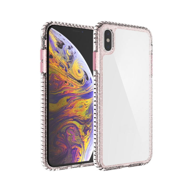 For iPhone X / XS 2 in 1 Ultra Clear Elf Shockproof PC + TPU Case with Removable Color Button