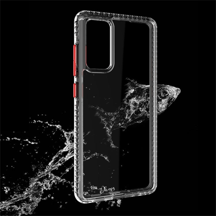 For Samsung Galaxy S20 FE 2 in 1 Ultra Clear Elf Shockproof PC + TPU Case with Removable Color Button