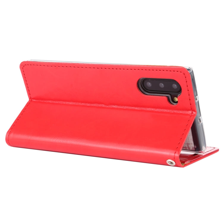 For Galaxy Note 10 MERCURY GOOSPERY BLUE MOON FLIP Series Crazy Horse Texture Horizontal Flip Leather Case with Holder & Card Slots & Wallet