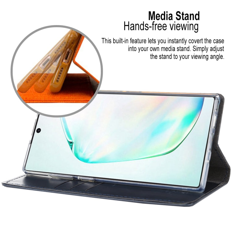 For Galaxy Note 10 MERCURY GOOSPERY BLUE MOON FLIP Series Crazy Horse Texture Horizontal Flip Leather Case with Holder & Card Slots & Wallet