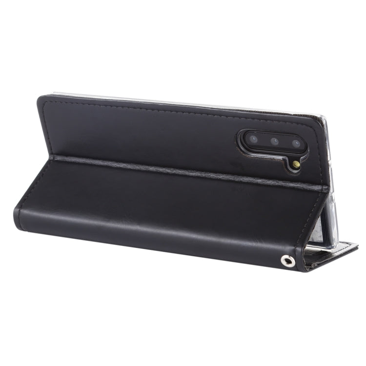 For Galaxy Note 10 MERCURY GOOSPERY BLUE MOON FLIP Series Crazy Horse Texture Horizontal Flip Leather Case with Holder & Card Slots & Wallet