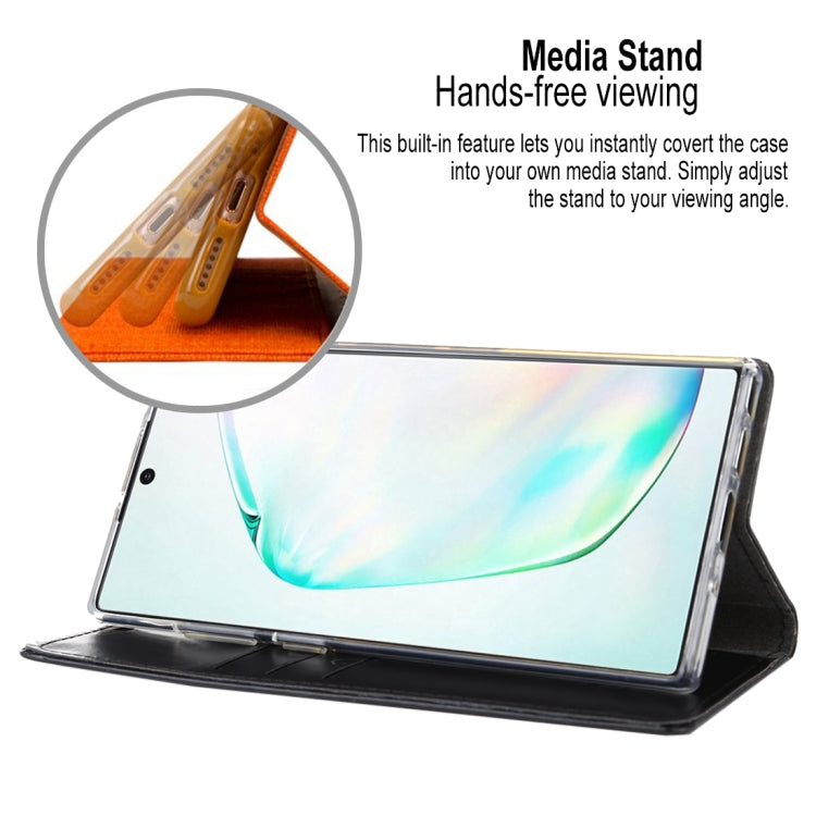 For Galaxy Note 10 MERCURY GOOSPERY BLUE MOON FLIP Series Crazy Horse Texture Horizontal Flip Leather Case with Holder & Card Slots & Wallet