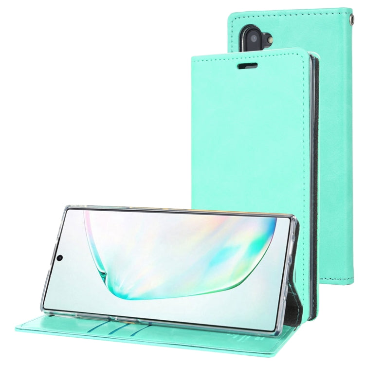 For Galaxy Note 10 MERCURY GOOSPERY BLUE MOON FLIP Series Crazy Horse Texture Horizontal Flip Leather Case with Holder & Card Slots & Wallet