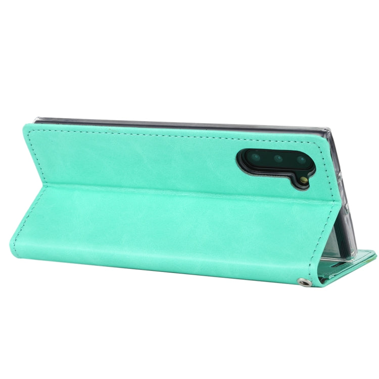 For Galaxy Note 10 MERCURY GOOSPERY BLUE MOON FLIP Series Crazy Horse Texture Horizontal Flip Leather Case with Holder & Card Slots & Wallet