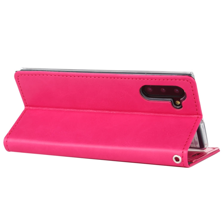 For Galaxy Note 10 MERCURY GOOSPERY BLUE MOON FLIP Series Crazy Horse Texture Horizontal Flip Leather Case with Holder & Card Slots & Wallet