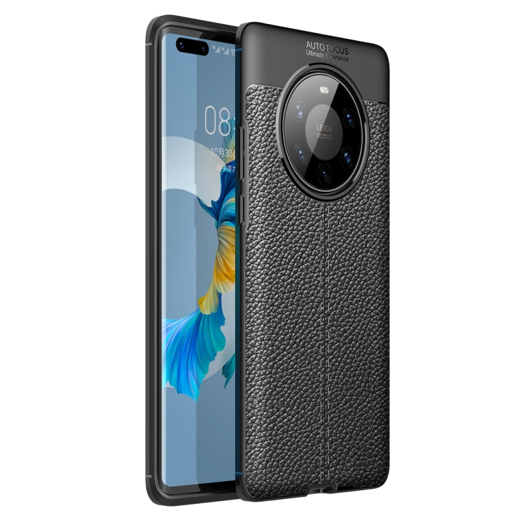 For Huawei Mate 40 Pro Plus Litchi Texture TPU Shockproof Case