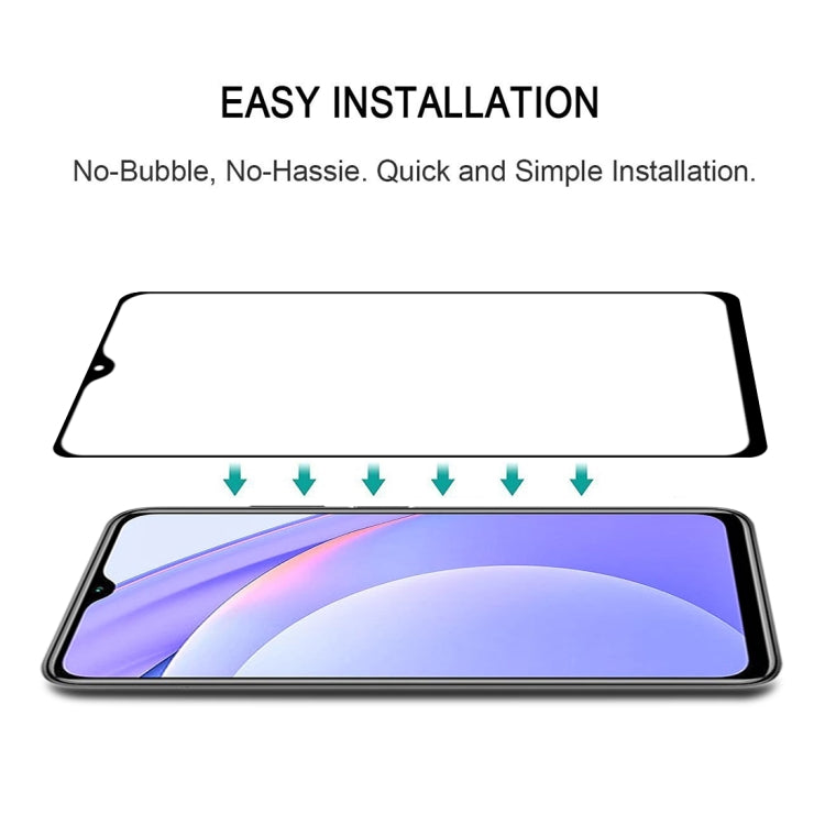 For Xiaomi Redmi Note 9 4G Full Glue Full Screen Tempered Glass Film