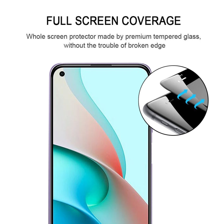 For Xiaomi Redmi Note 9 5G Full Glue Full Screen Tempered Glass Film