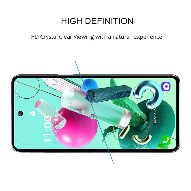 For LG K92 5G 25 PCS Full Glue Full Screen Tempered Glass Film