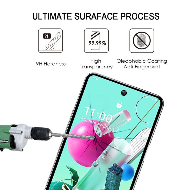 For LG K92 5G 25 PCS Full Glue Full Screen Tempered Glass Film