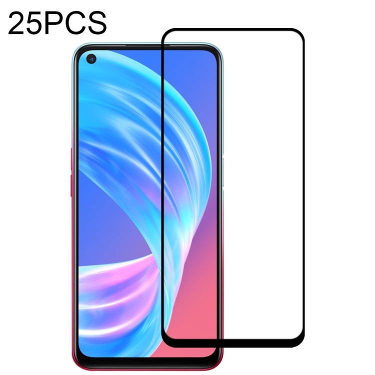 For OPPO A53 5G / A11s 25 PCS Full Glue Full Screen Tempered Glass Film
