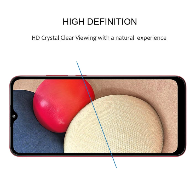 For Samsung Galaxy A02s 25 PCS Full Glue Full Screen Tempered Glass Film