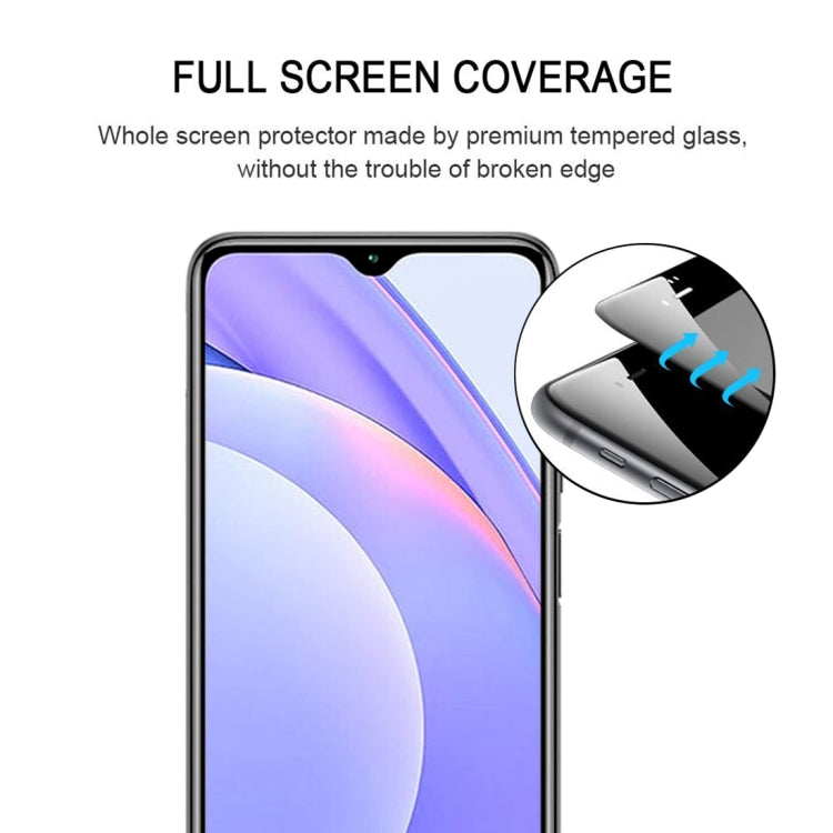 For Xiaomi Redmi Note 9 4G 25 PCS Full Glue Full Screen Tempered Glass Film