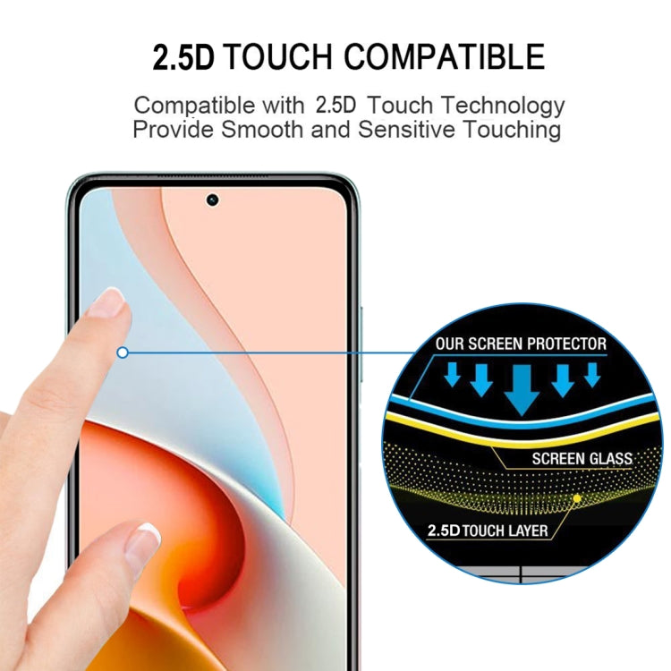 For Xiaomi Redmi Note 9 Pro 5G 25 PCS Full Glue Full Screen Tempered Glass Film