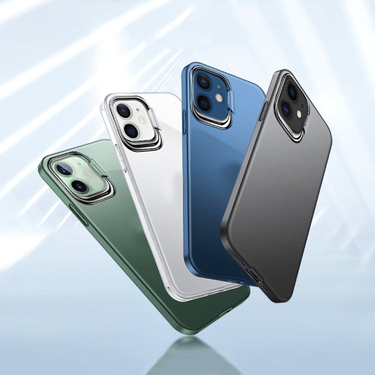For iPhone 11 Shockproof Ultra-thin Right Angle Protective Case with Invisible Holder