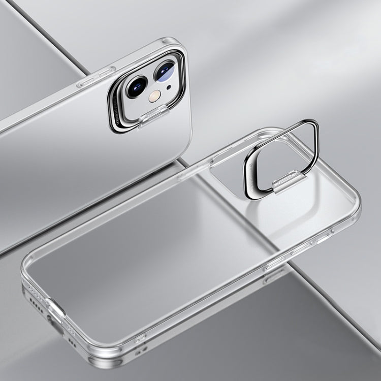 For iPhone 11 Shockproof Ultra-thin Right Angle Protective Case with Invisible Holder