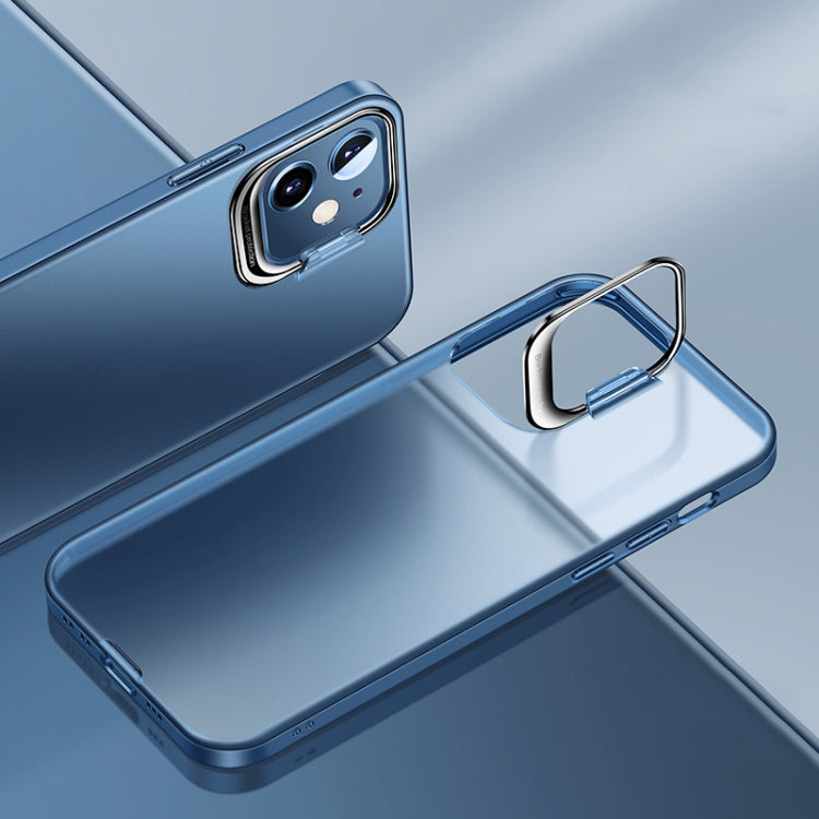 For iPhone 11 Shockproof Ultra-thin Right Angle Protective Case with Invisible Holder