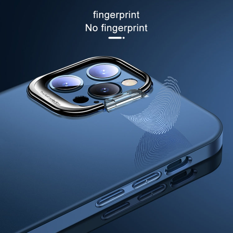 For iPhone 11 Shockproof Ultra-thin Right Angle Protective Case with Invisible Holder