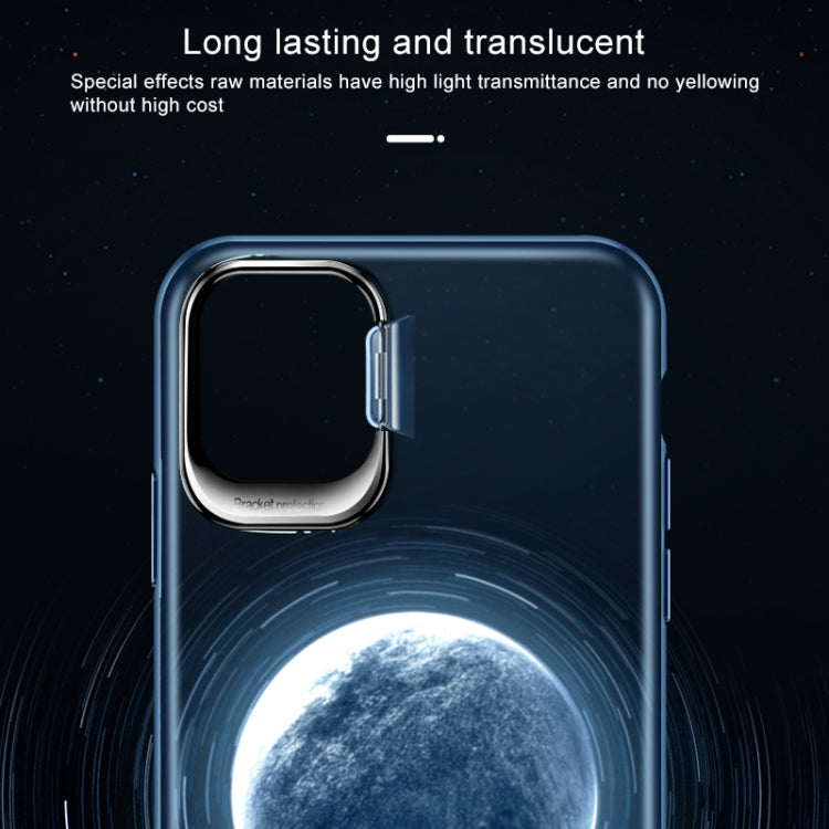 For iPhone 11 Pro Shockproof Ultra-thin Right Angle Protective Case with Invisible Holder
