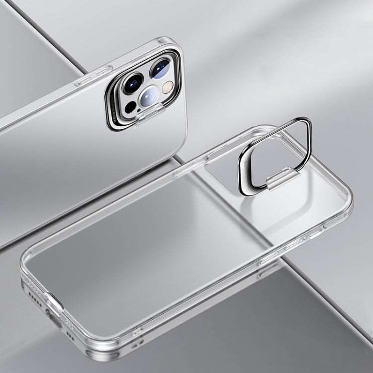 For iPhone 11 Pro Shockproof Ultra-thin Right Angle Protective Case with Invisible Holder