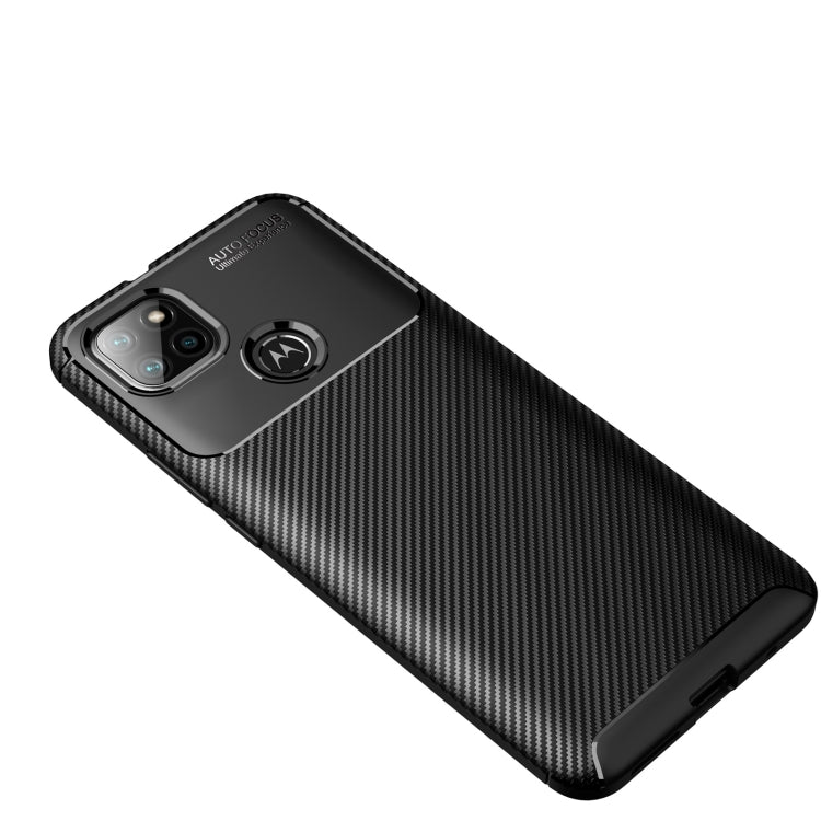 For Motorola Moto G9 Power Carbon Fiber Texture Shockproof TPU Case