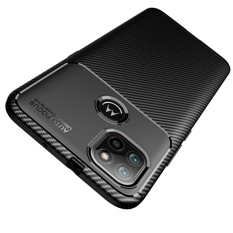 For Motorola Moto G9 Power Carbon Fiber Texture Shockproof TPU Case