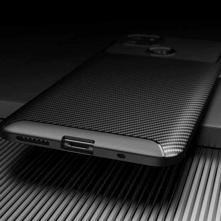 For Motorola Moto G9 Power Carbon Fiber Texture Shockproof TPU Case