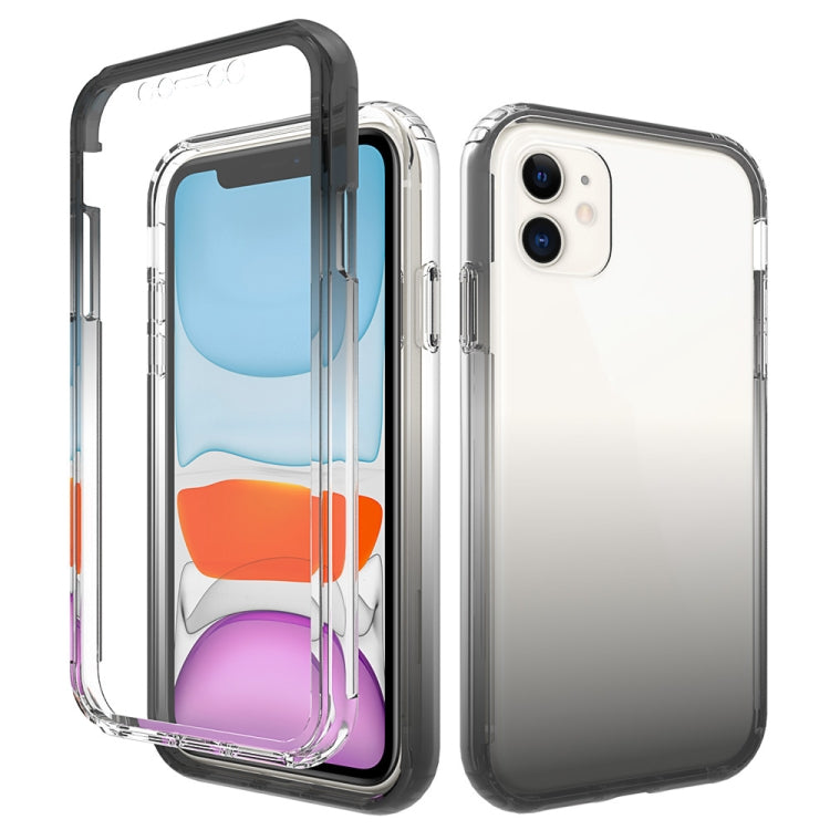For iPhone 11 Shockproof  High Transparency Two-color Gradual Change PC+TPU Candy Colors Protective Case