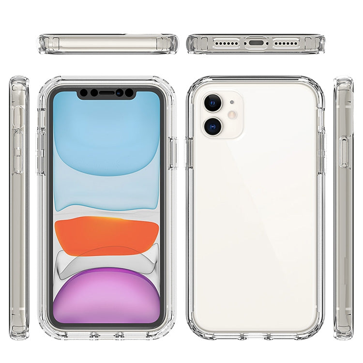 For iPhone 11 Shockproof  High Transparency Two-color Gradual Change PC+TPU Candy Colors Protective Case