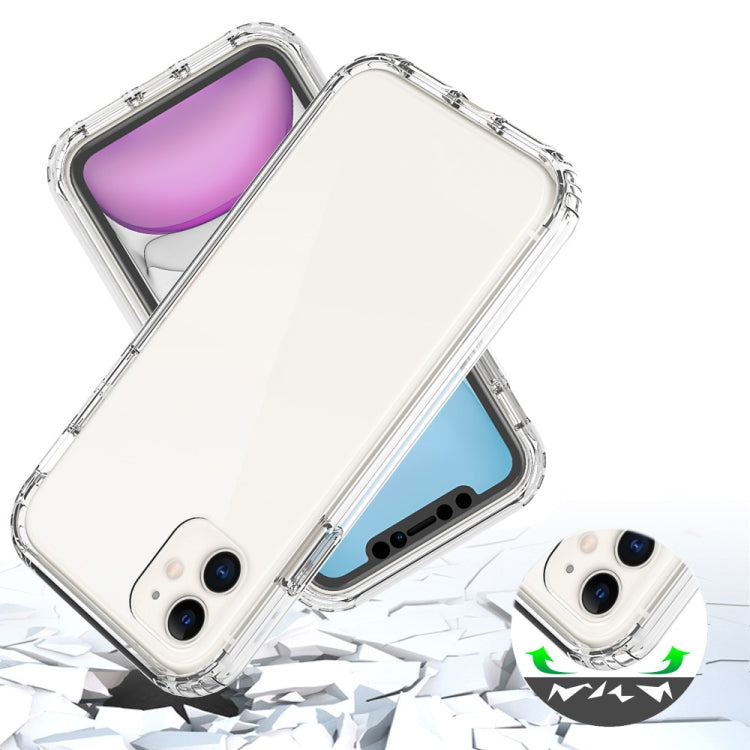 For iPhone 11 Shockproof  High Transparency Two-color Gradual Change PC+TPU Candy Colors Protective Case