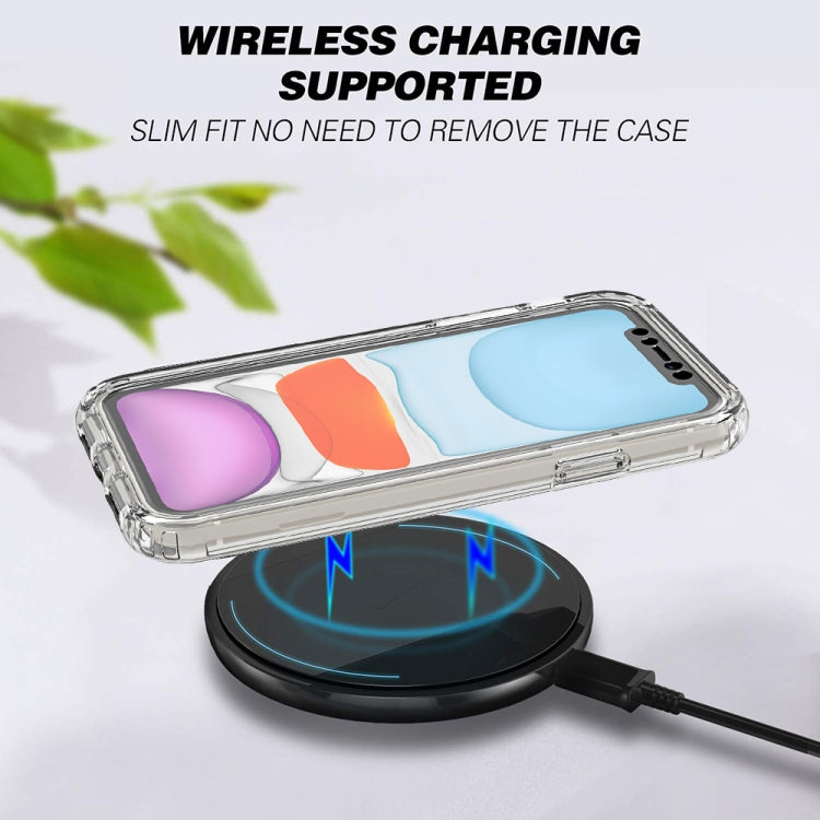For iPhone 11 Shockproof  High Transparency Two-color Gradual Change PC+TPU Candy Colors Protective Case