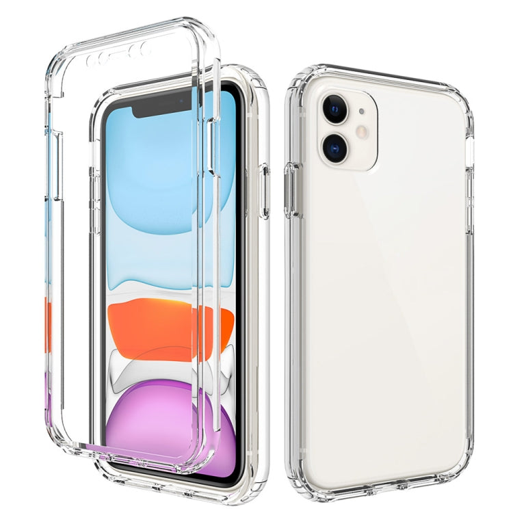 For iPhone 11 Shockproof  High Transparency Two-color Gradual Change PC+TPU Candy Colors Protective Case