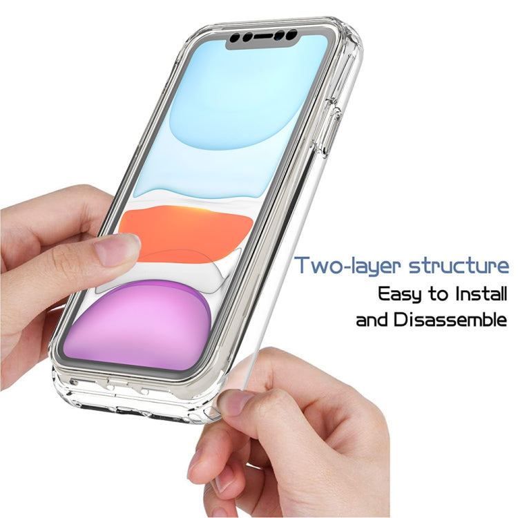 For iPhone 11 Shockproof  High Transparency Two-color Gradual Change PC+TPU Candy Colors Protective Case