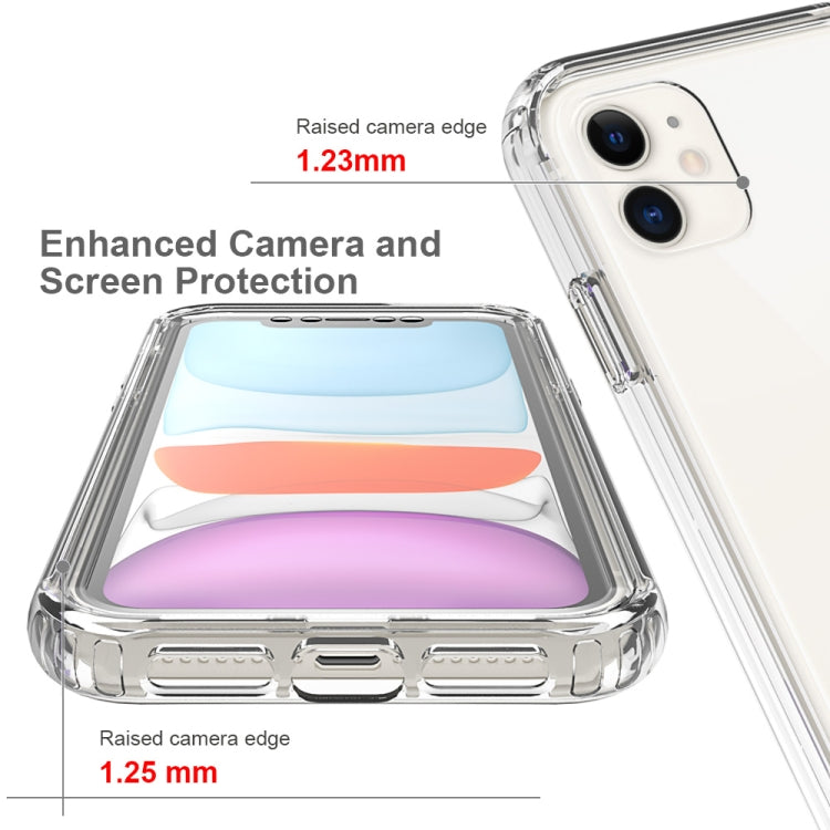 For iPhone 11 Shockproof  High Transparency Two-color Gradual Change PC+TPU Candy Colors Protective Case