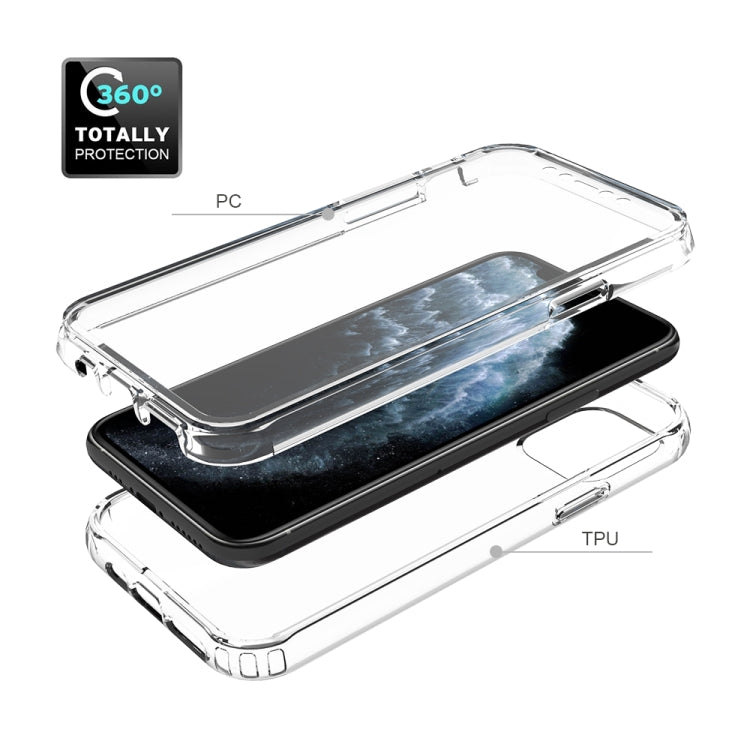 For iPhone 11 Pro Shockproof  High Transparency Two-color Gradual Change PC+TPU Candy Colors Protective Case