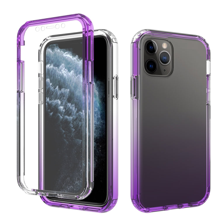 For iPhone 11 Pro Shockproof  High Transparency Two-color Gradual Change PC+TPU Candy Colors Protective Case