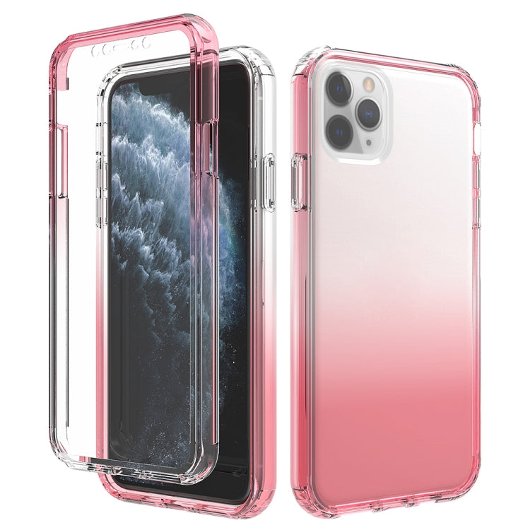 For iPhone 11 Pro Max Shockproof  High Transparency Two-color Gradual Change PC+TPU Candy Colors Protective Case