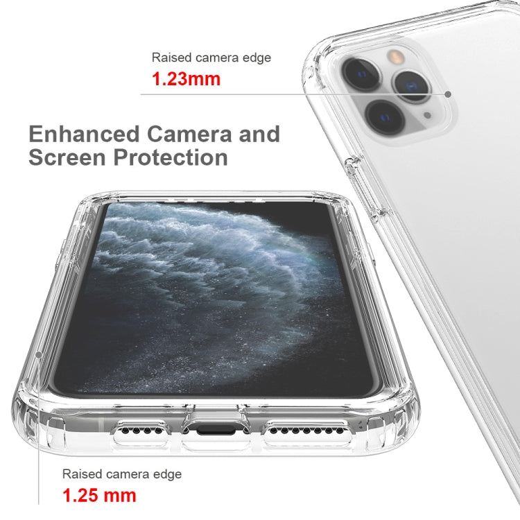 For iPhone 11 Pro Max Shockproof  High Transparency Two-color Gradual Change PC+TPU Candy Colors Protective Case