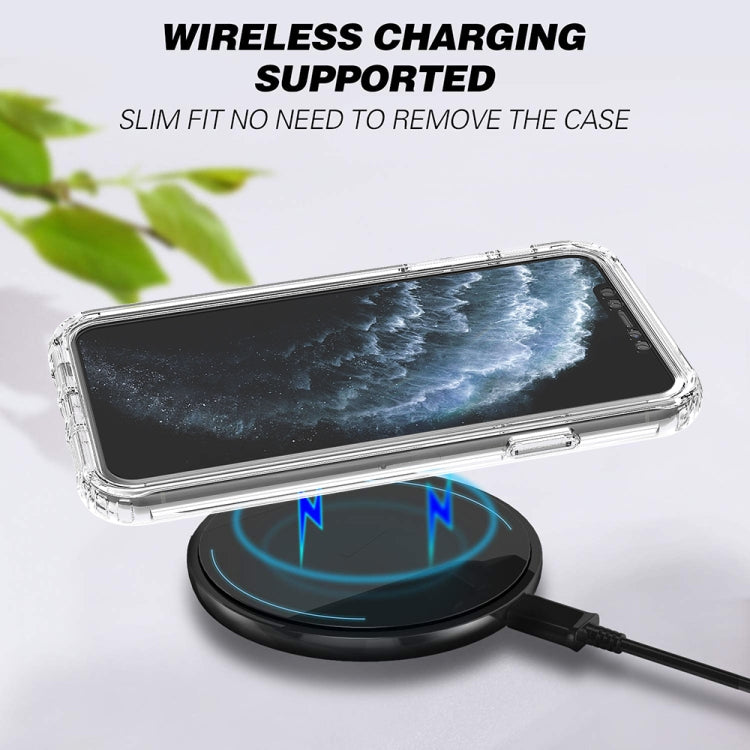 For iPhone 11 Pro Max Shockproof  High Transparency Two-color Gradual Change PC+TPU Candy Colors Protective Case