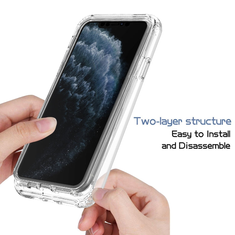 For iPhone 11 Pro Max Shockproof  High Transparency Two-color Gradual Change PC+TPU Candy Colors Protective Case