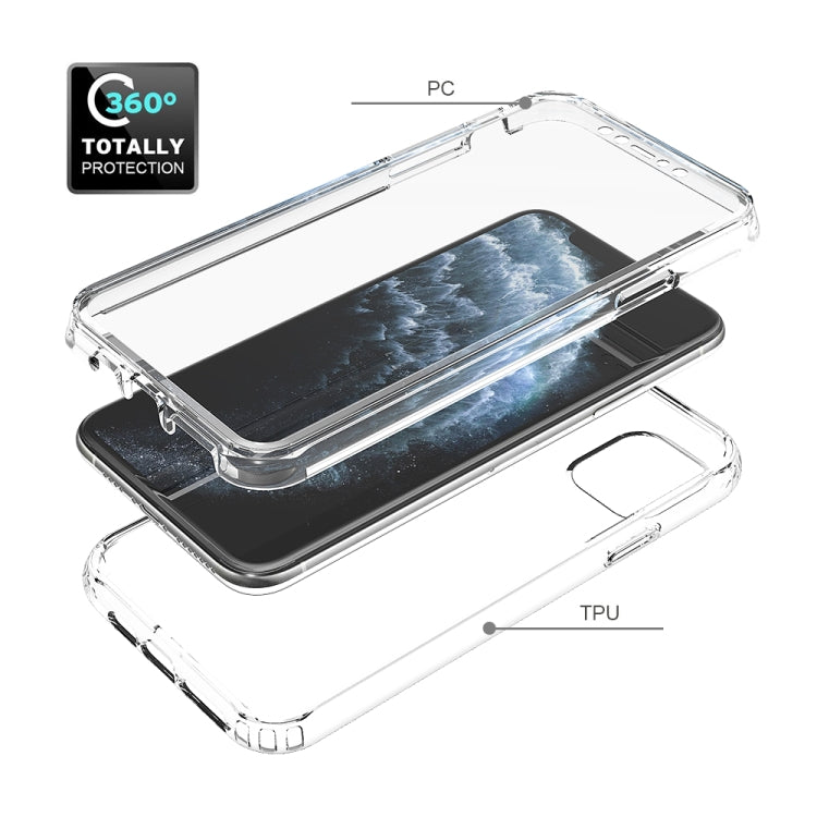For iPhone 11 Pro Max Shockproof  High Transparency Two-color Gradual Change PC+TPU Candy Colors Protective Case