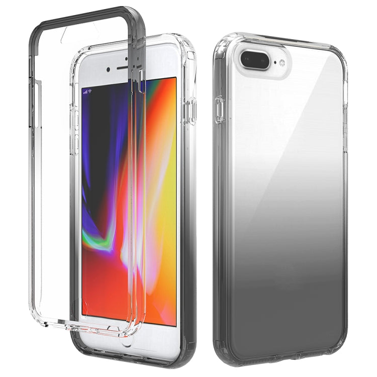 Shockproof  High Transparency Two-color Gradual Change PC+TPU Candy Colors Protective Case For iPhone 6 Plus / 6s Plus
