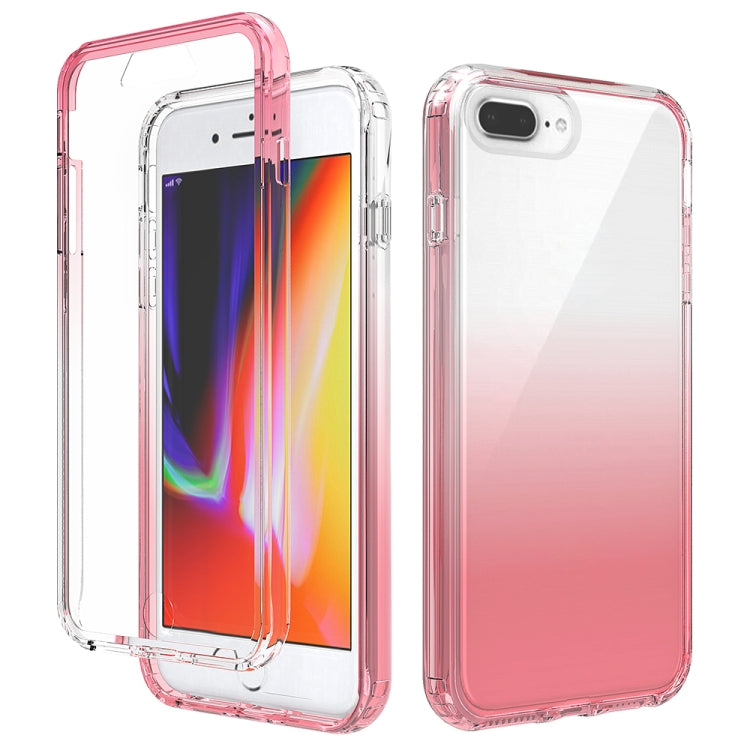 Shockproof  High Transparency Two-color Gradual Change PC+TPU Candy Colors Protective Case For iPhone 6 Plus / 6s Plus