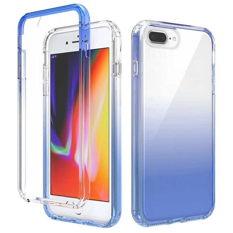 Shockproof  High Transparency Two-color Gradual Change PC+TPU Candy Colors Protective Case For iPhone 6 Plus / 6s Plus