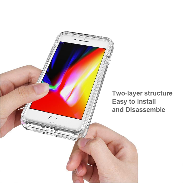 Shockproof  High Transparency Two-color Gradual Change PC+TPU Candy Colors Protective Case For iPhone 6 Plus / 6s Plus