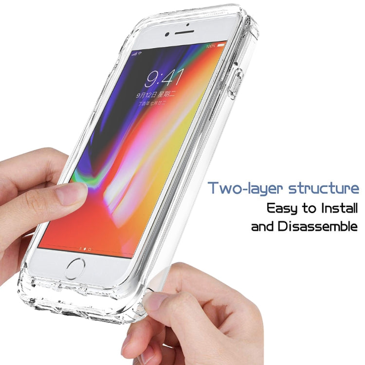 Shockproof  High Transparency Two-color Gradual Change PC+TPU Candy Colors Protective Case For iPhone 6 / 6s