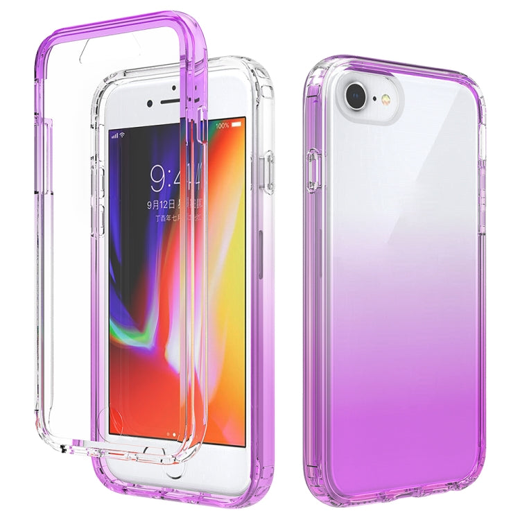 Shockproof  High Transparency Two-color Gradual Change PC+TPU Candy Colors Protective Case For iPhone 6 / 6s